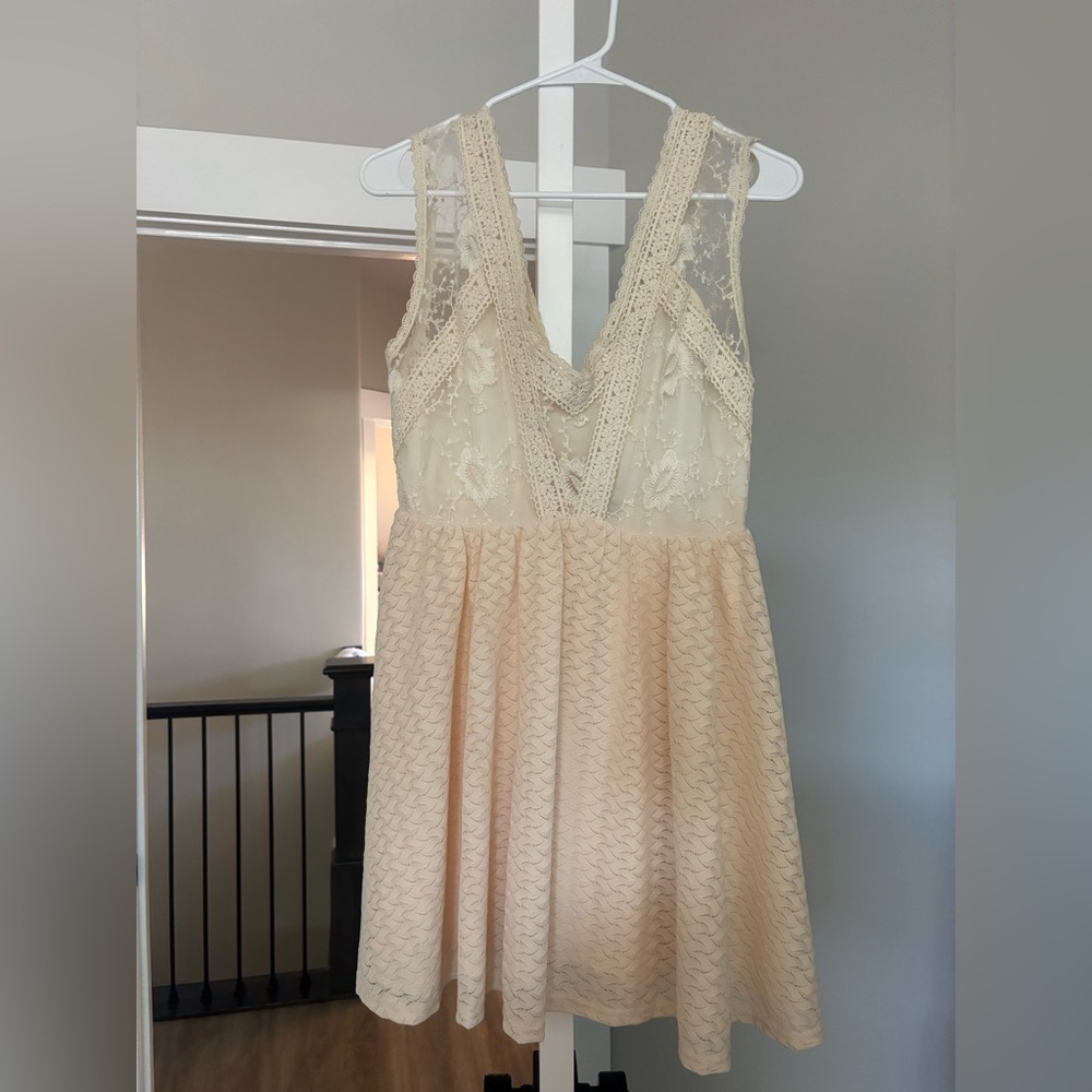 Off white midi Dress